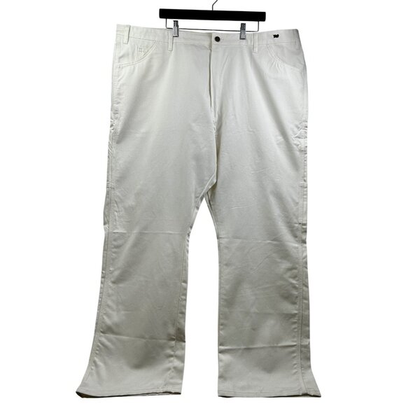 Dickies Pants Mens 48x32 Utility Work Pants White Relaxed Fit Painter Carpenter - Picture 1 of 11